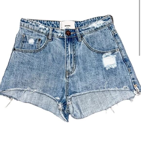 One Teaspoon Ocean Bonitas High Waist
Denim Shorts - Picture 3 of 9